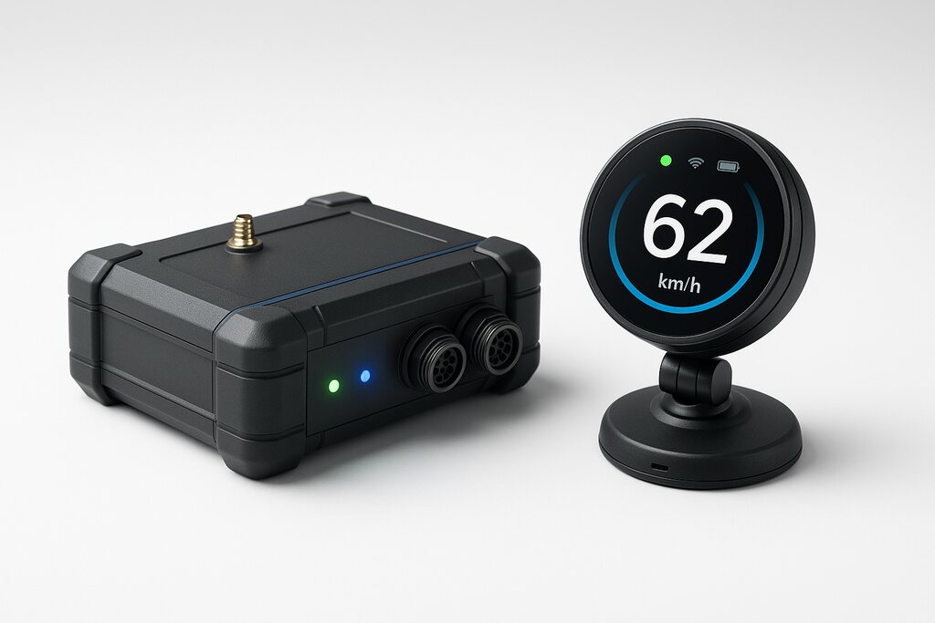 Kit Compagnon : boîtier IP67 rugged + afficheur rond 1.8 pouces