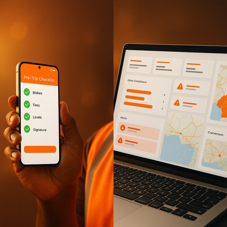 SafetyCheck — app mobile chauffeur et dashboard manager
