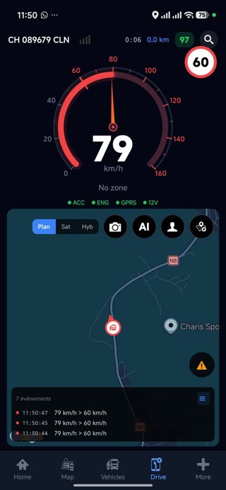 App Drive — score temps réel